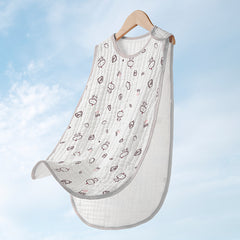 Cotton Gauze Sleeveless Newborn Sleeping Bag - Happy Coo Cotton Gauze Sleeveless Newborn Sleeping Bag - Happy Coo