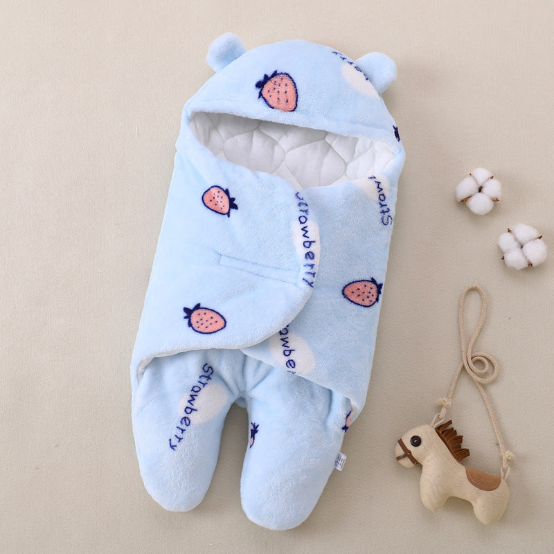 Baby Quilt Thickened Plush Split Sleeping Bag - Happy Coo Baby Quilt Thickened Plush Split Sleeping Bag - Happy Coo