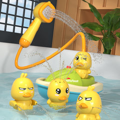 Yellow Duck Sprinkler Boat Spray Bath Toy - Happy Coo Yellow Duck Sprinkler Boat Spray Bath Toy - Happy Coo