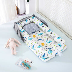 Cute Design's Portable & Foldable Cotton Baby Bed - Happy Coo Cute Design's Portable & Foldable Cotton Baby Bed - Happy Coo