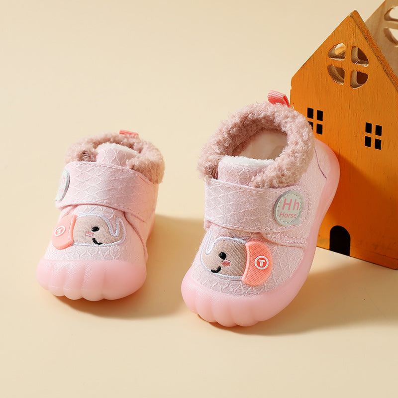 Warm Cotton Toddler Winter Shoes - Happy Coo Warm Cotton Toddler Winter Shoes - Happy Coo