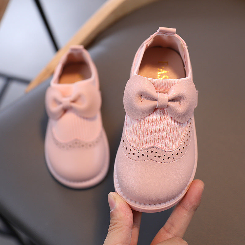 Girls Leather Shoes Female Treasure Bottom Toddlers Princess Single Shoes - Happy Coo Girls Leather Shoes Female Treasure Bottom Toddlers Princess Single Shoes - Happy Coo