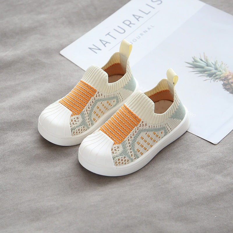 Shell-toe Flying Woven Spring Shoes - Happy Coo Shell-toe Flying Woven Spring Shoes - Happy Coo