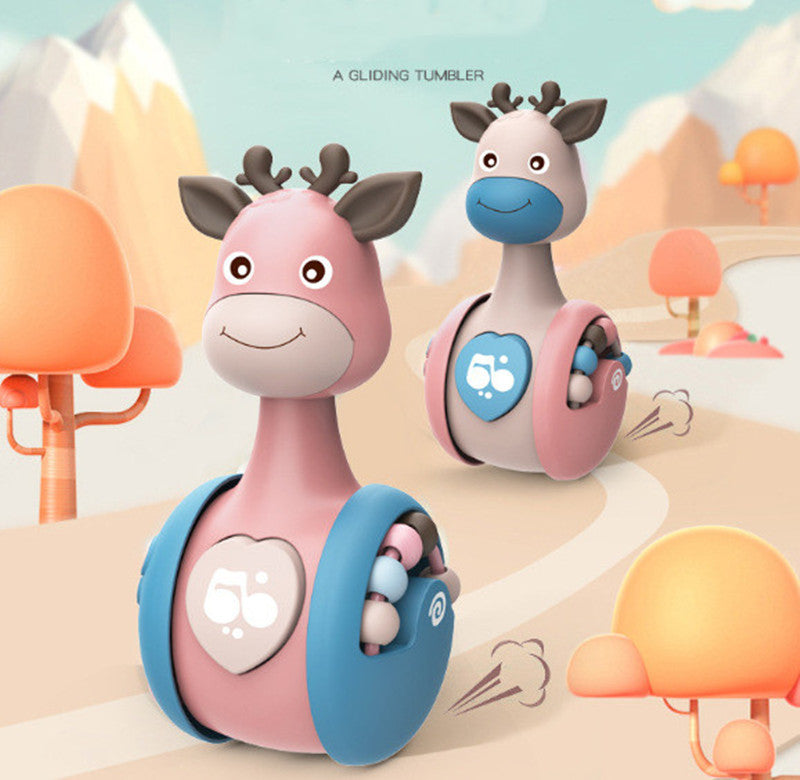 Deer Tumbler Rattle Toy - Happy Coo Deer Tumbler Rattle Toy - Happy Coo