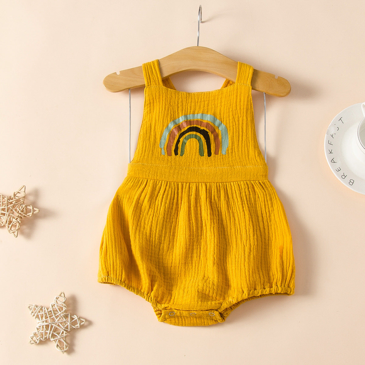 Sleeveless Rainbow Jumpsuits - Happy Coo Sleeveless Rainbow Jumpsuits - Happy Coo