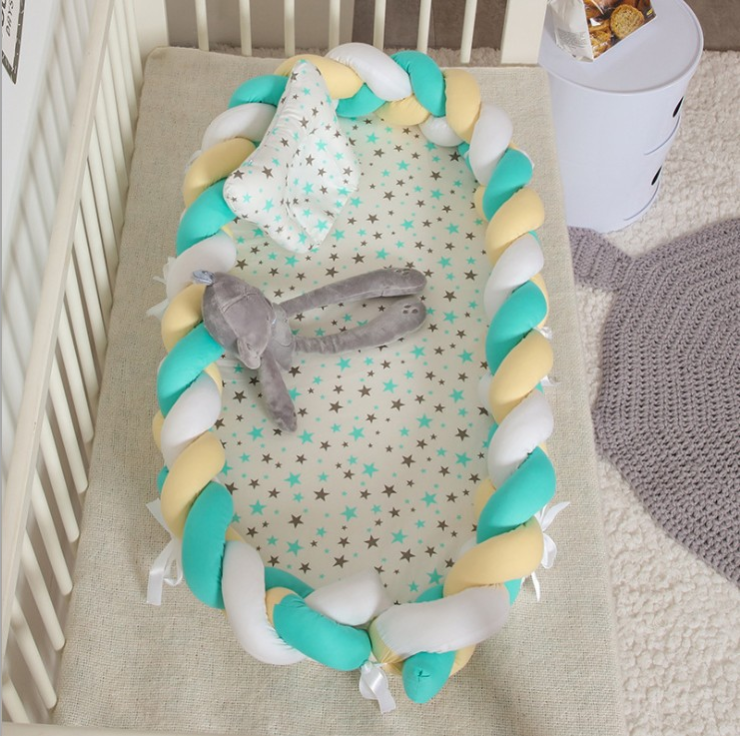 Portable Super Soft Cotton Crib - Happy Coo Portable Super Soft Cotton Crib - Happy Coo