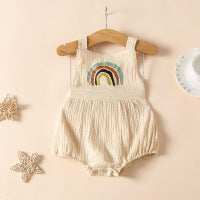 Sleeveless Rainbow Jumpsuits - Happy Coo Sleeveless Rainbow Jumpsuits - Happy Coo