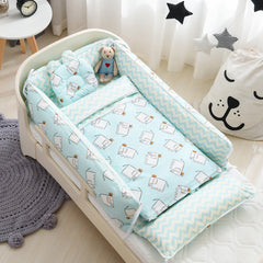 Portable Baby Sleeping Nest with Removable Cover - Happy Coo Portable Baby Sleeping Nest with Removable Cover - Happy Coo