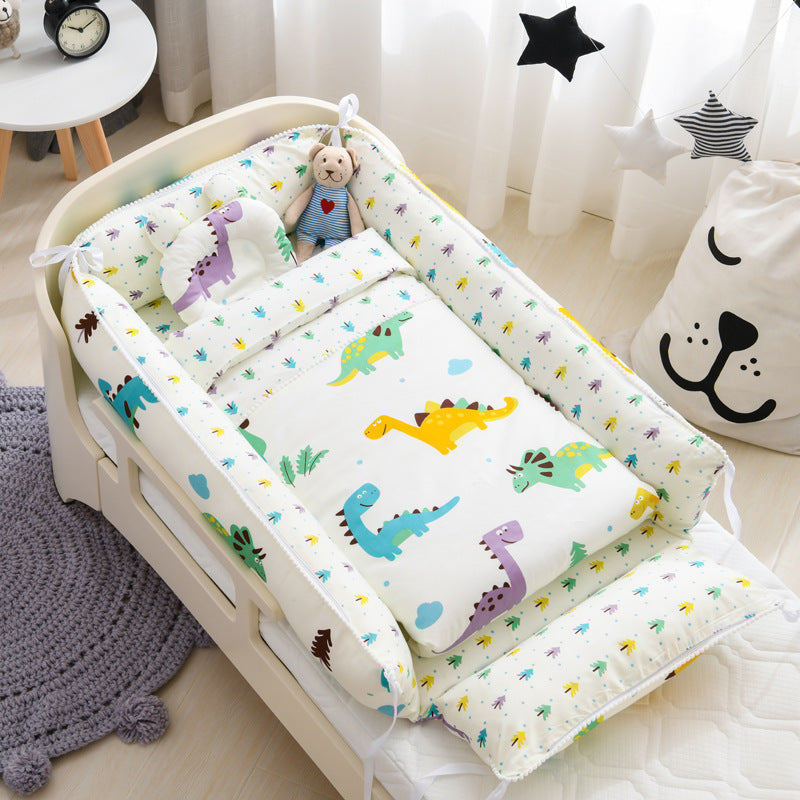 Portable Baby Sleeping Nest with Removable Cover - Happy Coo Portable Baby Sleeping Nest with Removable Cover - Happy Coo