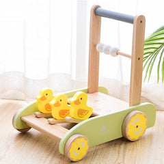 Baby Stroller Wooden Push Toy - Happy Coo Baby Stroller Wooden Push Toy - Happy Coo