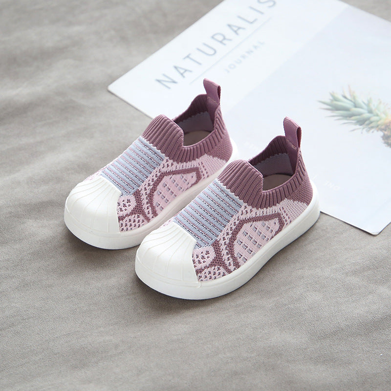 Shell-toe Flying Woven Spring Shoes - Happy Coo Shell-toe Flying Woven Spring Shoes - Happy Coo