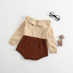 Girls' baby knitted wool jumpsuit romper - Happy Coo Girls' baby knitted wool jumpsuit romper - Happy Coo