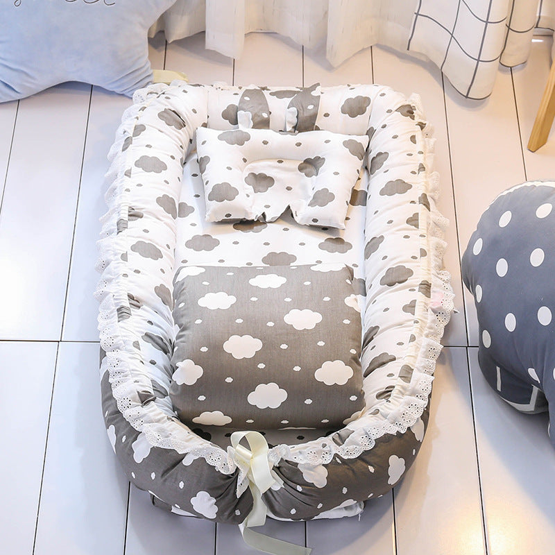 Baby Portable Removable And Washable Crib - Happy Coo Baby Portable Removable And Washable Crib - Happy Coo