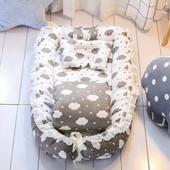 Baby Portable Removable And Washable Crib - Happy Coo Baby Portable Removable And Washable Crib - Happy Coo