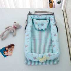Cute Design's Portable & Foldable Cotton Baby Bed - Happy Coo Cute Design's Portable & Foldable Cotton Baby Bed - Happy Coo