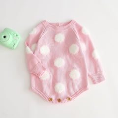 Girls' baby knitted wool jumpsuit romper - Happy Coo Girls' baby knitted wool jumpsuit romper - Happy Coo