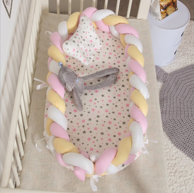 Portable Super Soft Cotton Crib - Happy Coo Portable Super Soft Cotton Crib - Happy Coo