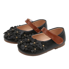 Girls' Flower Non-Slip Leather Shoes - Happy Coo Girls' Flower Non-Slip Leather Shoes - Happy Coo