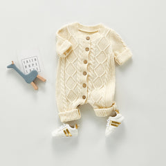 Baby Cotton and Woolen Bodysuit - Happy Coo Baby Cotton and Woolen Bodysuit - Happy Coo