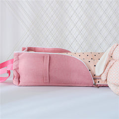 Cute Design's Portable & Foldable Cotton Baby Bed - Happy Coo Cute Design's Portable & Foldable Cotton Baby Bed - Happy Coo