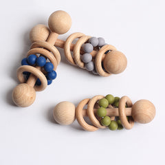 Beech rattle baby teeth toy - Happy Coo Beech rattle baby teeth toy - Happy Coo