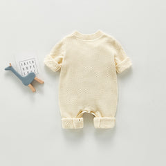 Baby Cotton and Woolen Bodysuit - Happy Coo Baby Cotton and Woolen Bodysuit - Happy Coo