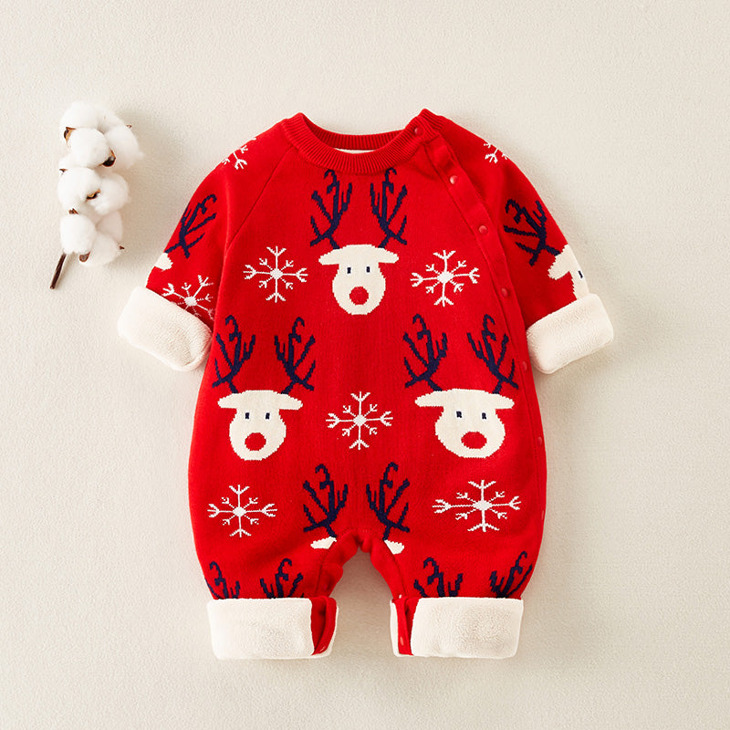 Newborn Baby Velvet One-piece Bottoming Shirt - Happy Coo Newborn Baby Velvet One-piece Bottoming Shirt - Happy Coo