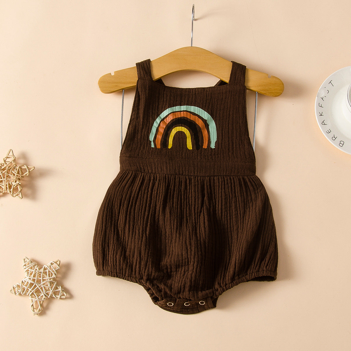 Sleeveless Rainbow Jumpsuits - Happy Coo Sleeveless Rainbow Jumpsuits - Happy Coo