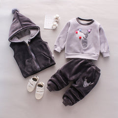Baby Winter Clothes (Three-piece Set) Baby Winter Clothes (Three-piece Set)