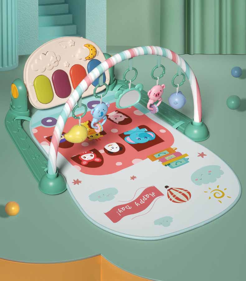Baby Fitness Frame Toy Music Crawling Blanket - Happy Coo Baby Fitness Frame Toy Music Crawling Blanket - Happy Coo