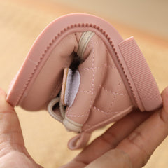 Girl Baby Simple Bow Cotton Casual Shoes - Happy Coo Girl Baby Simple Bow Cotton Casual Shoes - Happy Coo
