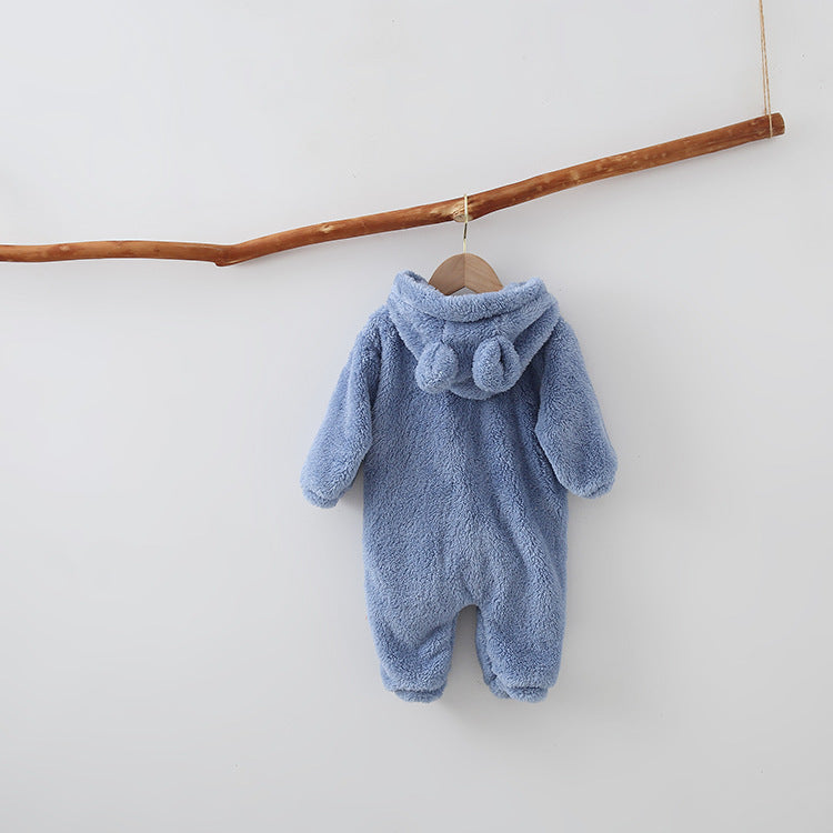 WARM FLEECE BABY ROMPERS - Happy Coo WARM FLEECE BABY ROMPERS - Happy Coo