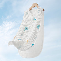 Cotton Gauze Sleeveless Newborn Sleeping Bag - Happy Coo Cotton Gauze Sleeveless Newborn Sleeping Bag - Happy Coo