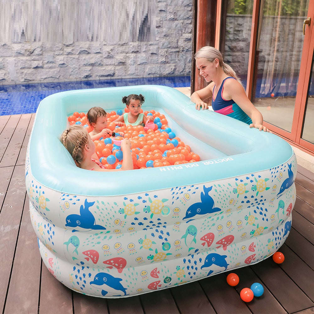 Children's Inflatable Pool Baby Swimming Paddling Pool - Happy Coo Children's Inflatable Pool Baby Swimming Paddling Pool - Happy Coo