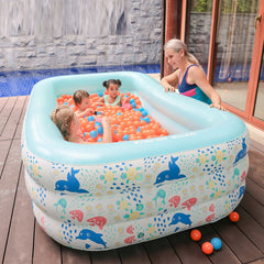 Children's Inflatable Pool Baby Swimming Paddling Pool - Happy Coo Children's Inflatable Pool Baby Swimming Paddling Pool - Happy Coo