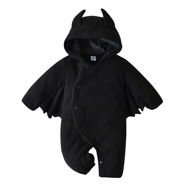 Black Color Devil Shaped Halloween Onesies - Happy Coo Black Color Devil Shaped Halloween Onesies - Happy Coo