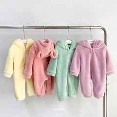 WARM FLEECE BABY ROMPERS - Happy Coo WARM FLEECE BABY ROMPERS - Happy Coo
