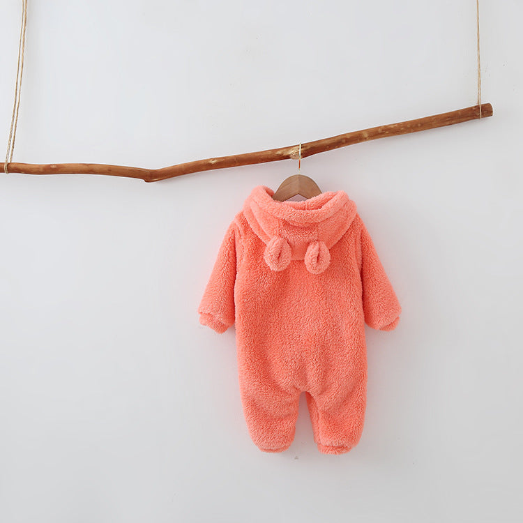 WARM FLEECE BABY ROMPERS - Happy Coo WARM FLEECE BABY ROMPERS - Happy Coo