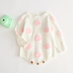 Girls' baby knitted wool jumpsuit romper - Happy Coo Girls' baby knitted wool jumpsuit romper - Happy Coo