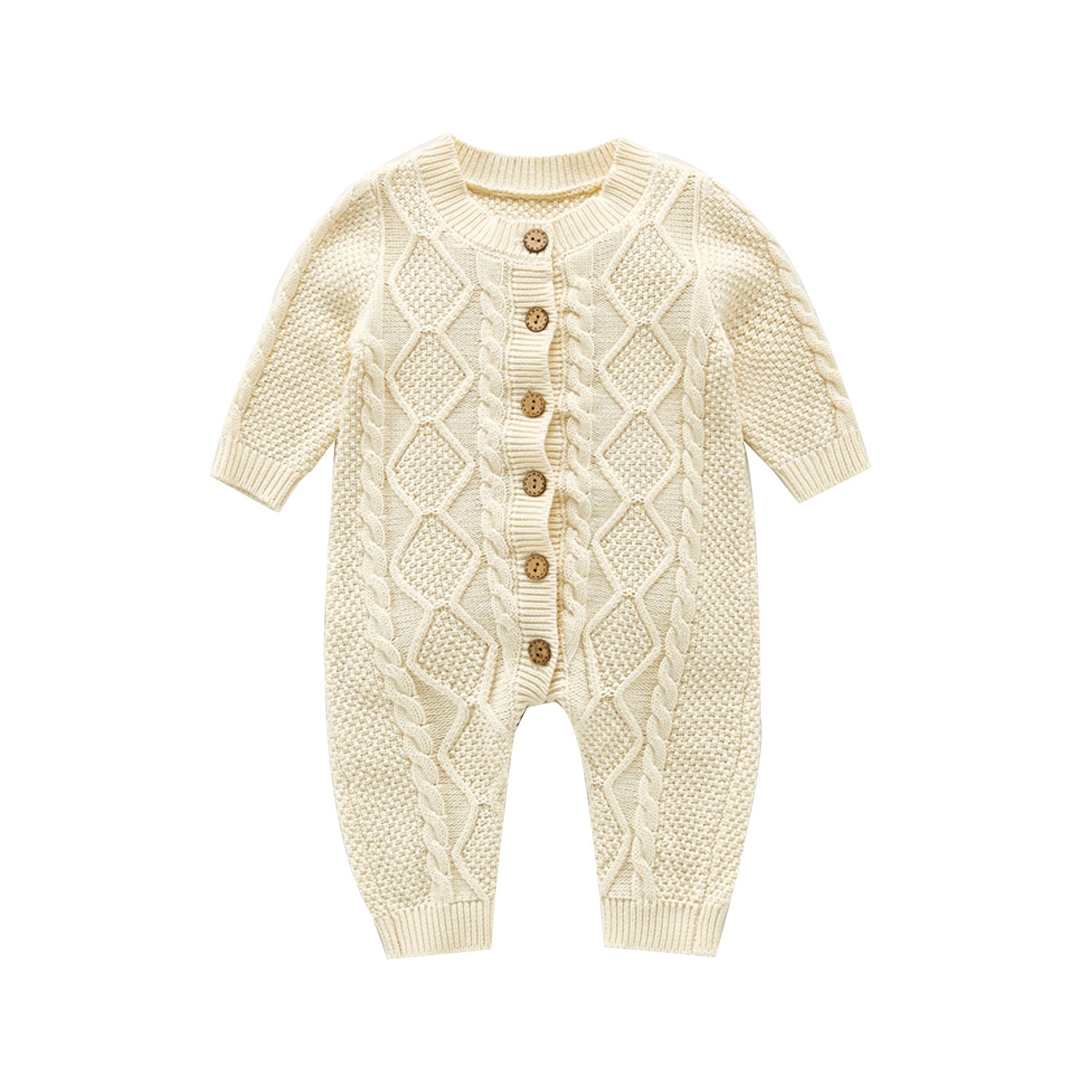 Baby Cotton and Woolen Bodysuit - Happy Coo Baby Cotton and Woolen Bodysuit - Happy Coo