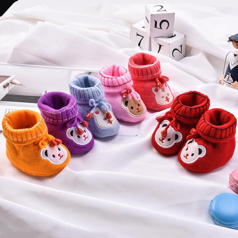 Embroidered Newborn Baby's Shoes - Happy Coo Embroidered Newborn Baby's Shoes - Happy Coo