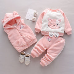 Baby Winter Clothes (Three-piece Set) Baby Winter Clothes (Three-piece Set)