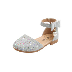 Pearl Rhinestone Cute Leather Shoes for Princess - Happy Coo Pearl Rhinestone Cute Leather Shoes for Princess - Happy Coo