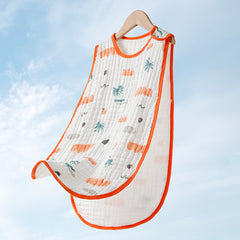 Cotton Gauze Sleeveless Newborn Sleeping Bag - Happy Coo Cotton Gauze Sleeveless Newborn Sleeping Bag - Happy Coo