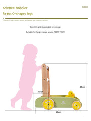 Baby Stroller Wooden Push Toy - Happy Coo Baby Stroller Wooden Push Toy - Happy Coo