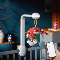Baby Bed Bell Plush Toy Projection - Happy Coo Baby Bed Bell Plush Toy Projection - Happy Coo