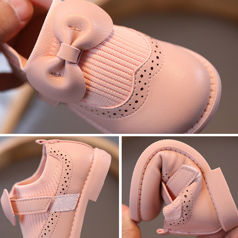 Girls Leather Shoes Female Treasure Bottom Toddlers Princess Single Shoes - Happy Coo Girls Leather Shoes Female Treasure Bottom Toddlers Princess Single Shoes - Happy Coo