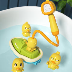 Yellow Duck Sprinkler Boat Spray Bath Toy - Happy Coo Yellow Duck Sprinkler Boat Spray Bath Toy - Happy Coo