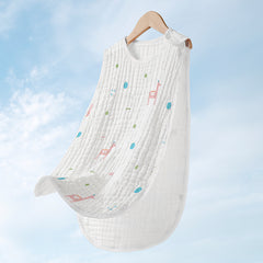Cotton Gauze Sleeveless Newborn Sleeping Bag - Happy Coo Cotton Gauze Sleeveless Newborn Sleeping Bag - Happy Coo