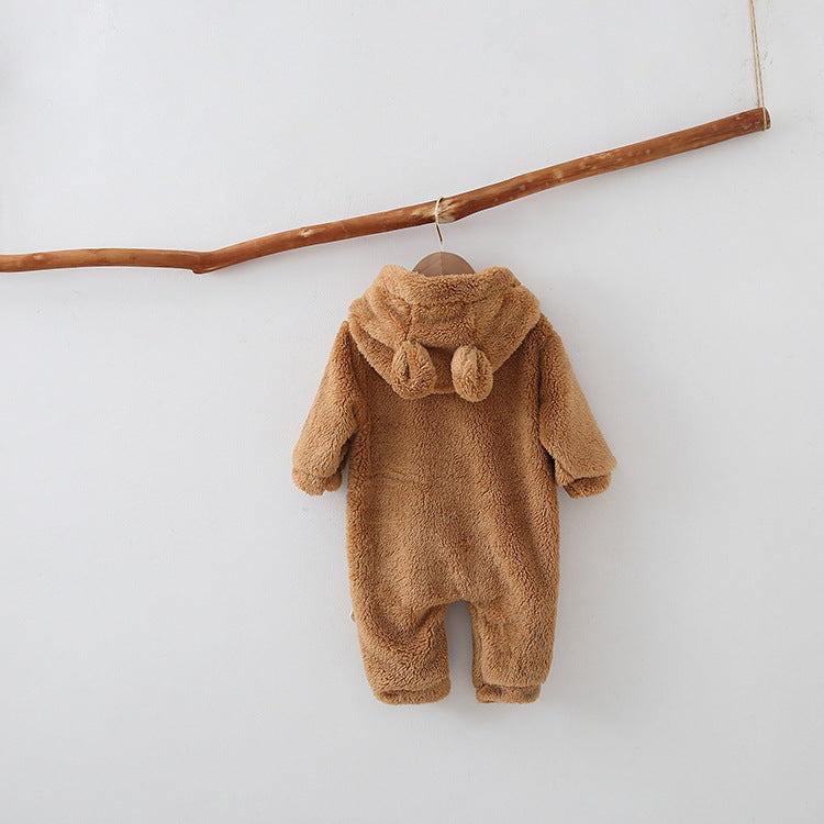 WARM FLEECE BABY ROMPERS - Happy Coo WARM FLEECE BABY ROMPERS - Happy Coo